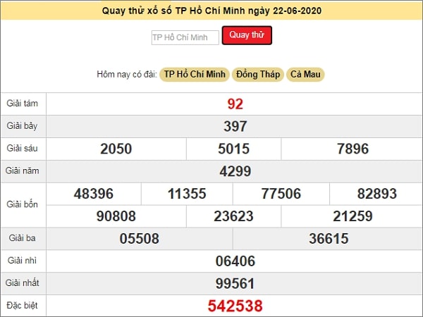 Quay thử KQXS miền Nam – KQ XSHCM – XSMN – TT XSHCM